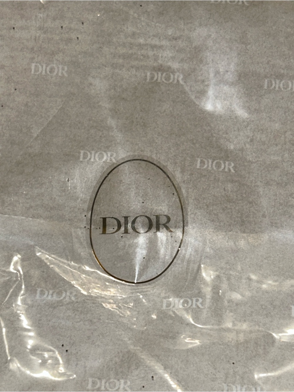 Dior GWP Metallic Gold Woven Tote - Picture 3 of 4